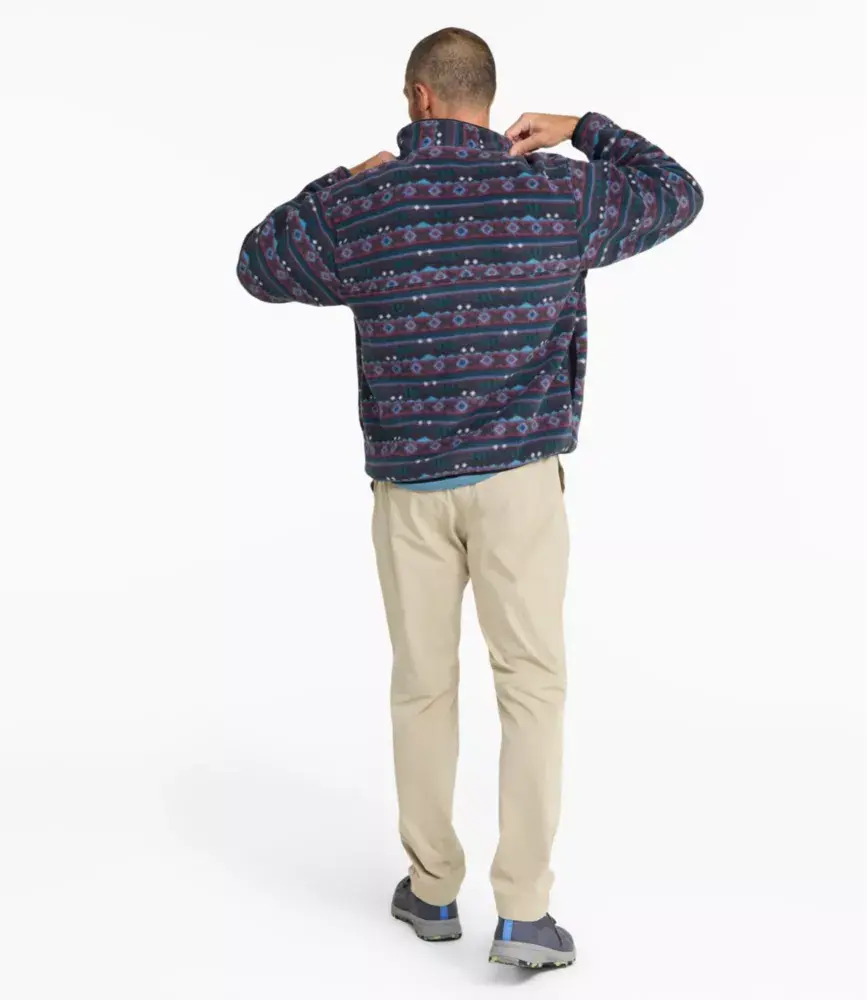 Thumbnail: L.L. BEAN CLASSIC FLEECE PULLOVER 2026 - TEAL FROST WOODBLOCK