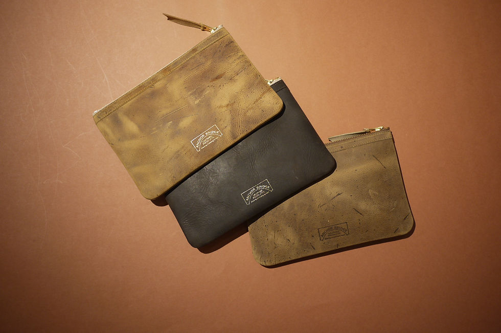 Thumbnail: Anchor Bridge Kudu Leather Pouch