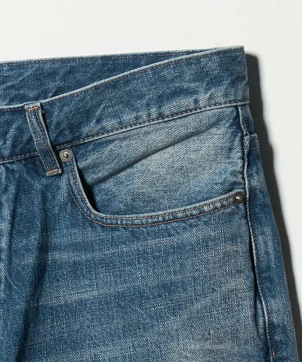 Thumbnail: MONKEY TIME HAND SHAVING DENIM - BLUE