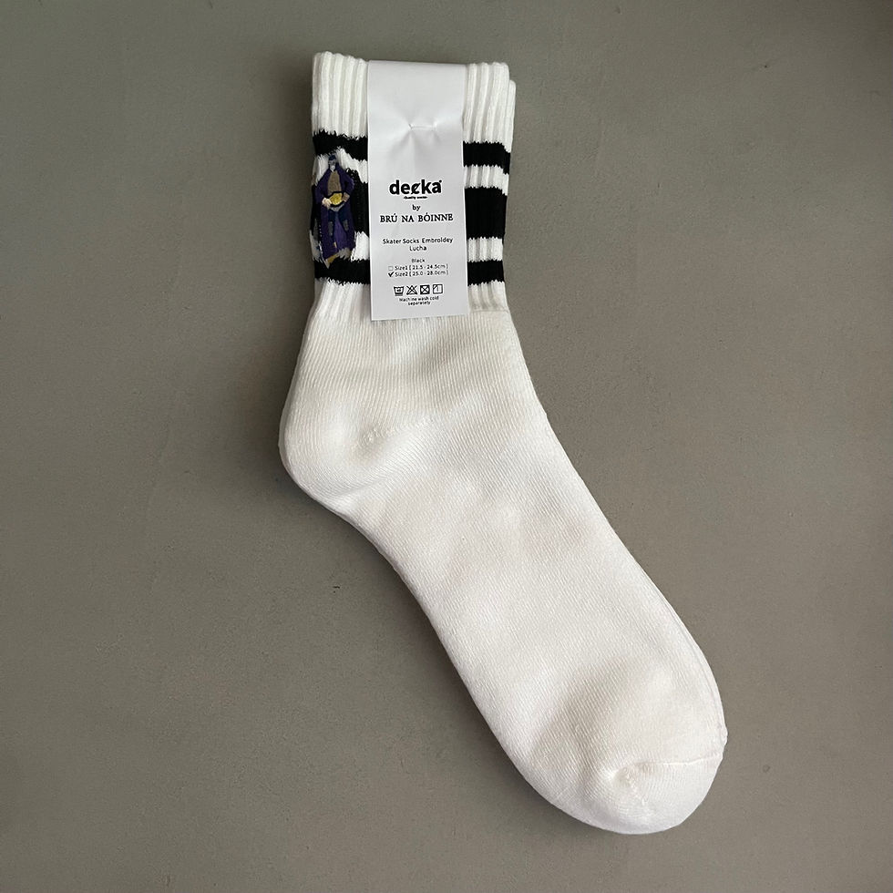 Thumbnail: BNB × decka Skater Socks Embroidery