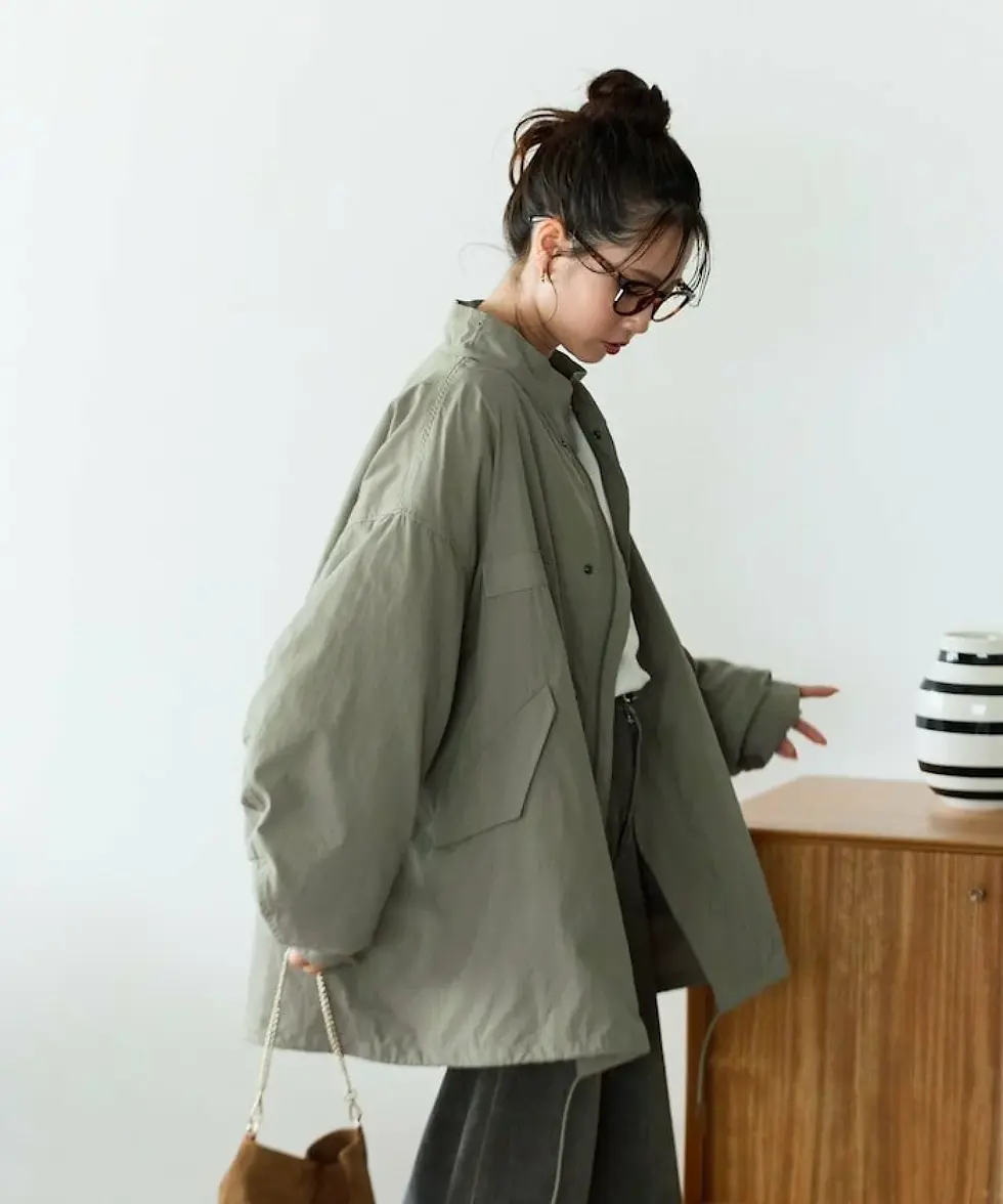 Thumbnail: M-65 Short Mods Coat with Liner Set Ladies - Beige
