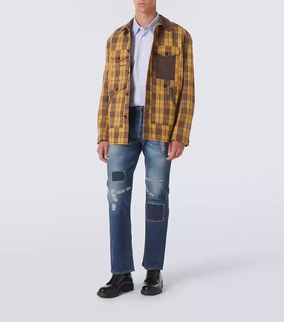 Thumbnail: JUNYA WATANABE DISTRESSED STRAIGHT JEANS