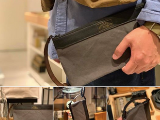 【HANDMADE IN KOBE JAPAN・ANCHOR BRIDGE HUNTSMAN LEATHER TRAVEL POUCH】