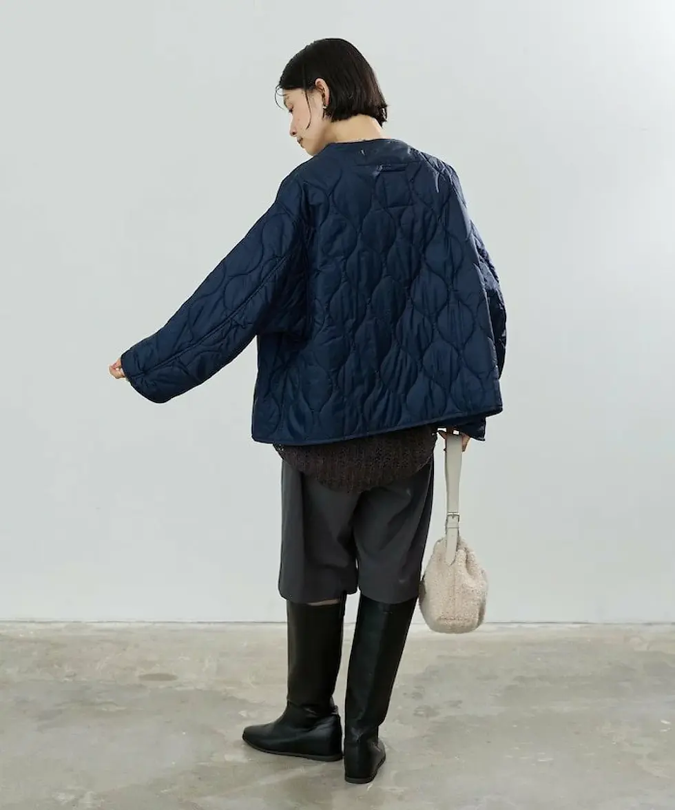 Thumbnail: M-65 Short Mods Coat with Liner Set Ladies - Denim