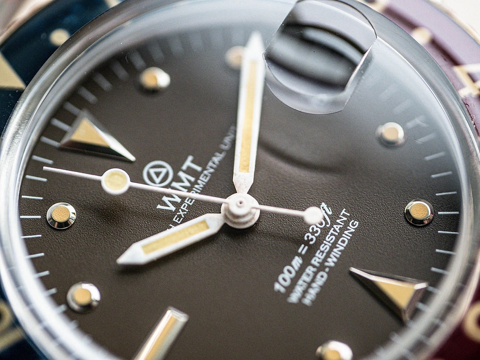 Thumbnail: WMT Panton – Brown Dial / Brass Bezel Aged Edition