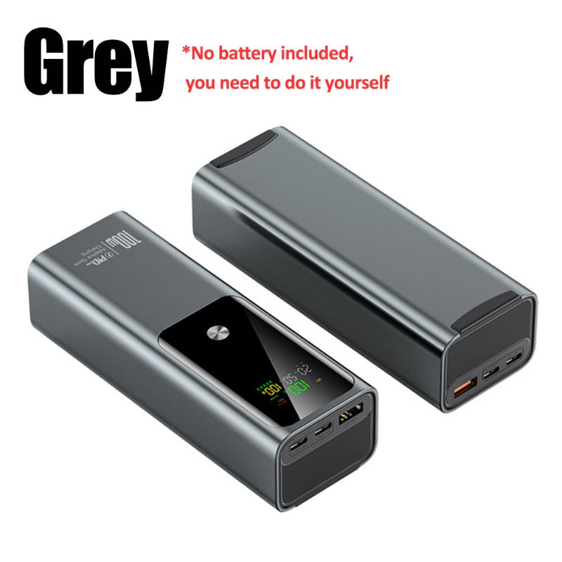Thumbnail: DIY Battery Charger Case PD 100W Fast Charging for 4PCS 21700 Polymer 20000mA Ba