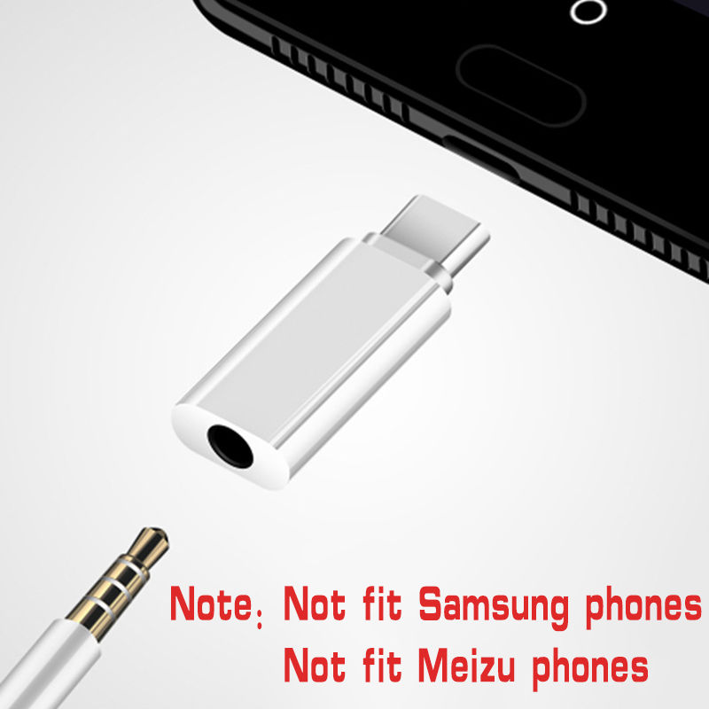 Thumbnail: 3.5mm Female to Type C Male Adapter For Xiaomi Huawei POCO Wired Headset Convert