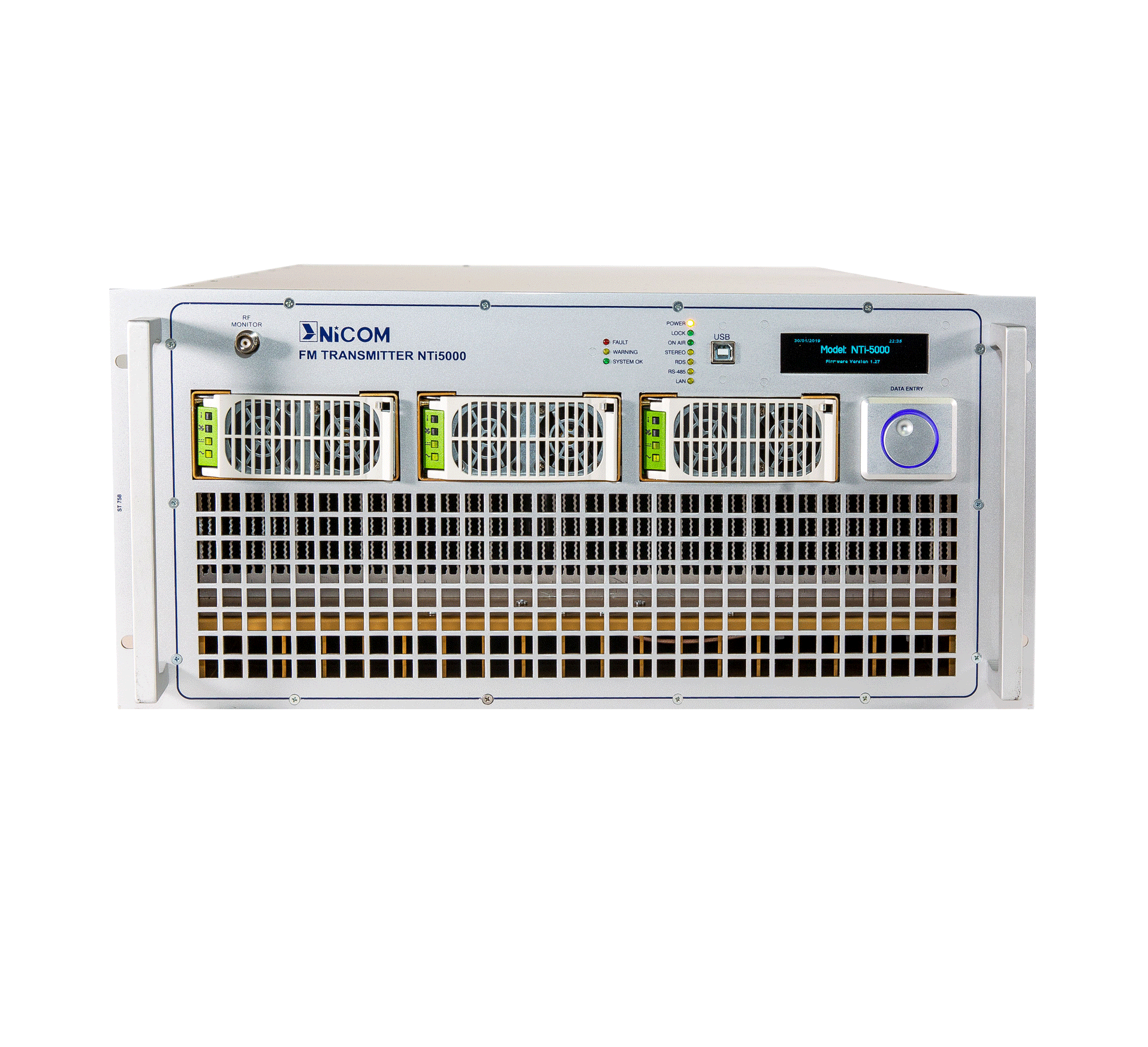 NiCom FM transmitter 5000 W, 7/8 EIA, stereo + RDS + TCP/IP (NTi5000)