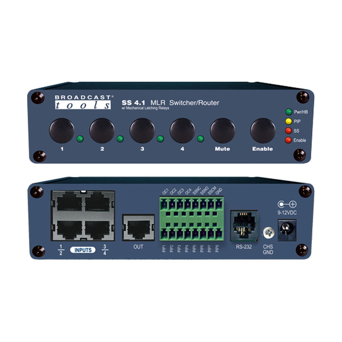 Broadcast Tools SS 4.1 MLR/RJ – RJ45 Switcher/Router