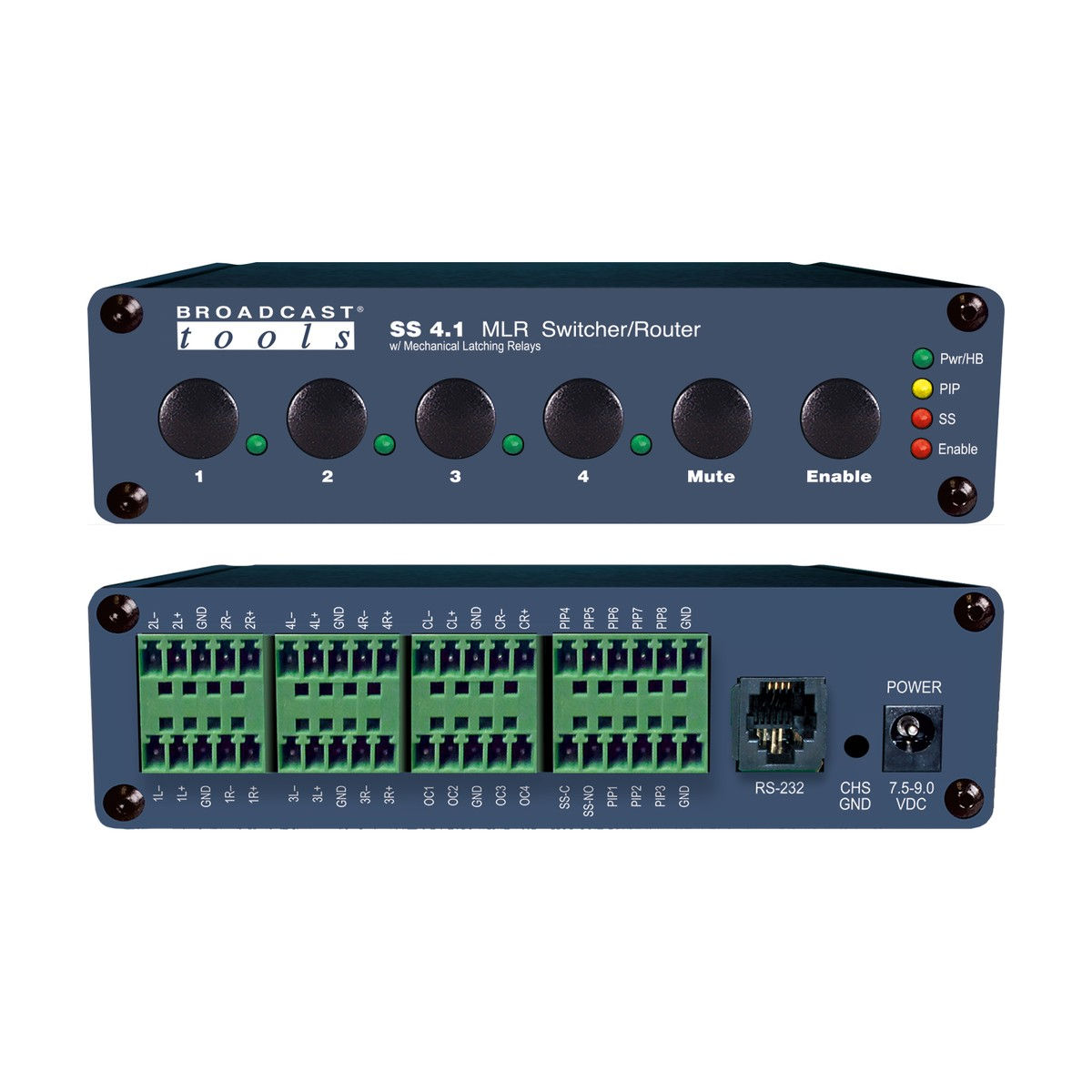 Broadcast Tools SS 4.1 MLR/Term – Terminal Block Switcher/Router
