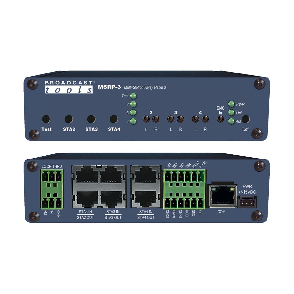 Broadcast Tools MSRP-3 NET – Three Station Analog EAS Relay
