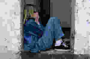 girl, jeans, kid