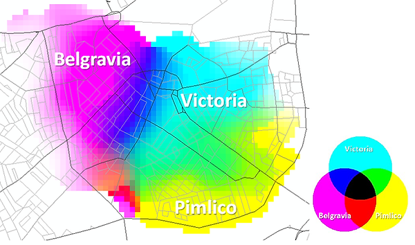 Overlapping neighbourhoods in London (by Paul Brindley)