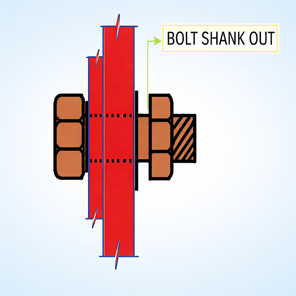 Bolt shank out