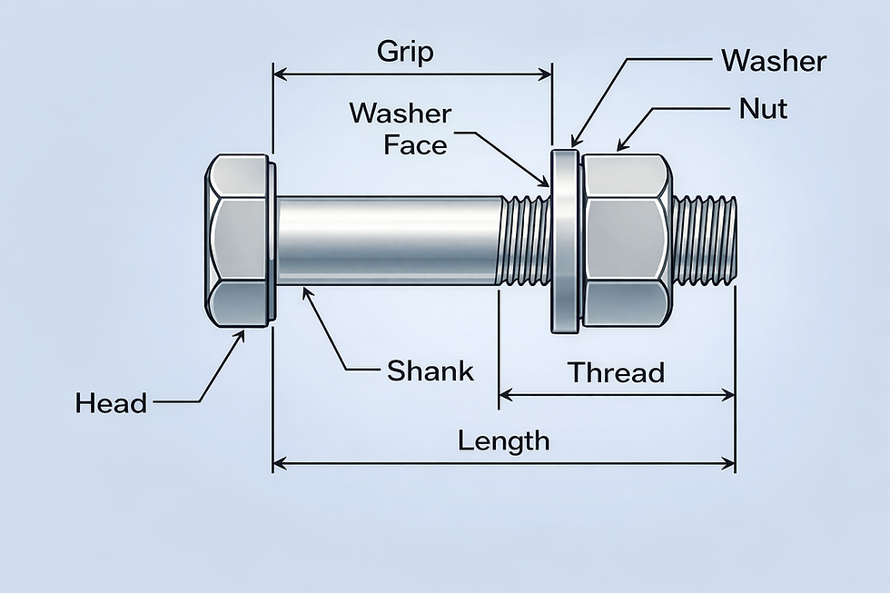 Parts of bolts