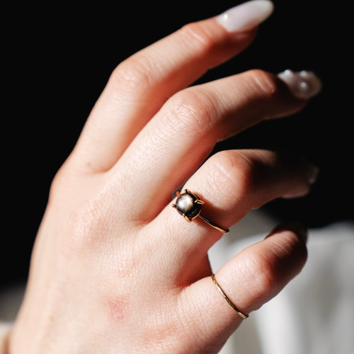 ★SENTIMENTS★ NO.559 [BLACK] STAR CUBIC RING NO.559 [SILVER] STAR CUBIC RING - 센티멍 l SENTIMENTS