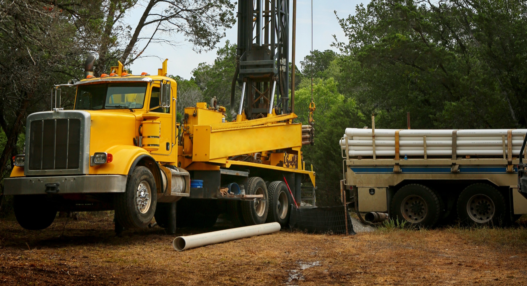 Water well pump installation showing the importance of geo-tagged images for SEO