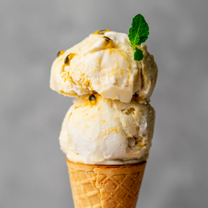 【純素食譜】冰淇淋 雪糕|百香果芒果味 Vegan Passion Fruit Mango Ice Cream Recipe