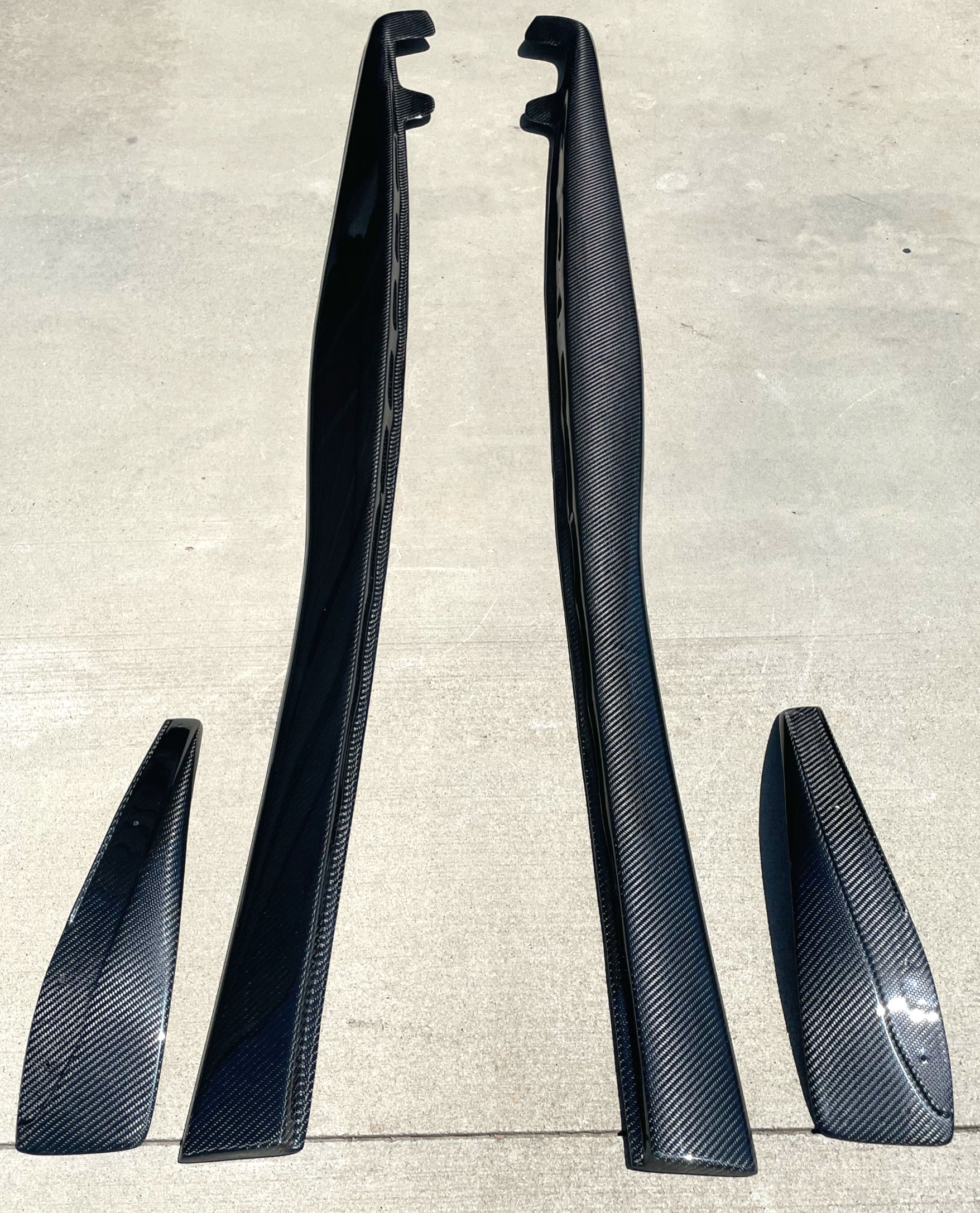 C6EXR1 SIDE SKIRTS -pure carbon