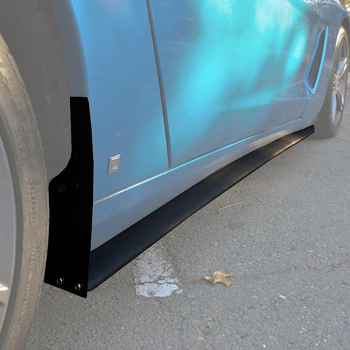 C6 SIDE SKIRTS - oem type, black mill | Veloz Designs
