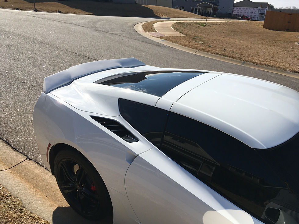 Thumbnail: C7Z51EXTREME REAR SPOILER - flat white primer