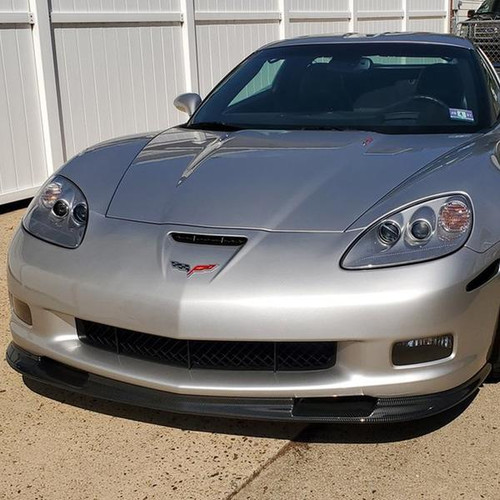 C6ZR1CF ZR1 SPLITTER carbon fiber wide body C6 Veloz Designs