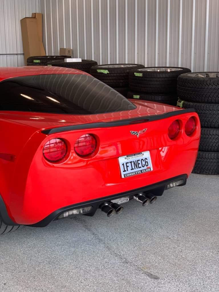 Thumbnail: C6ZR1fb REAR SPOILER - black mill finish