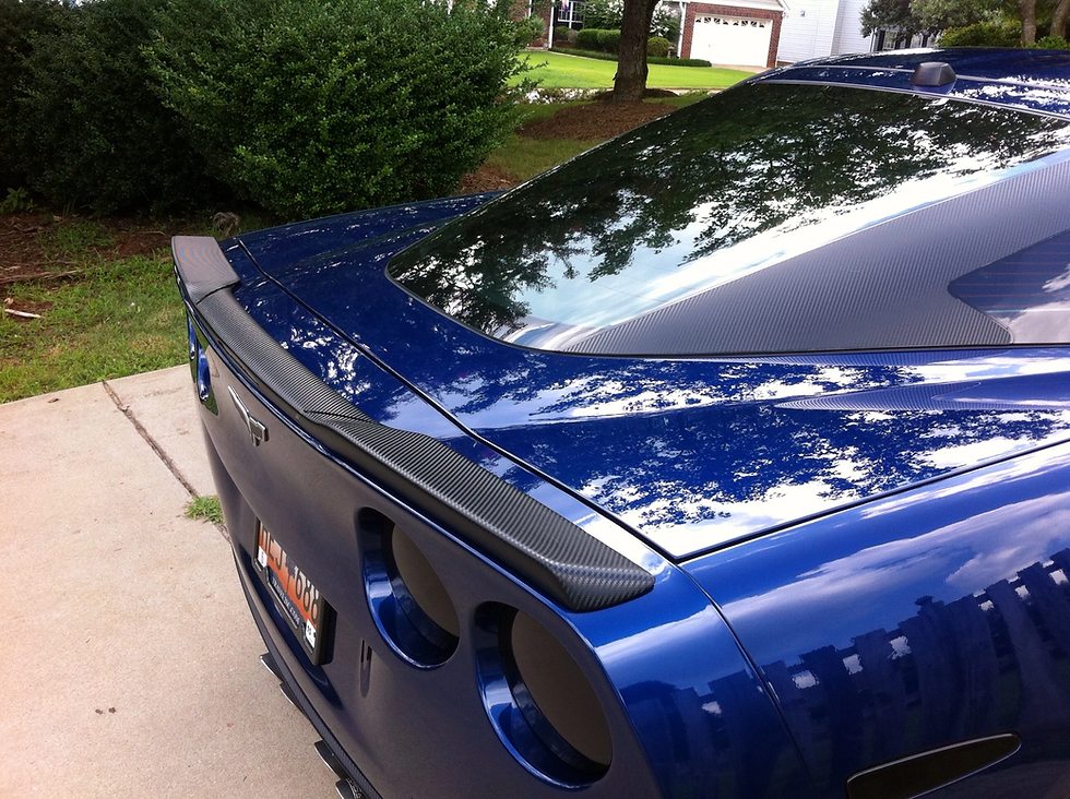 Thumbnail: C6ZR1vw REAR SPOILER - oem type vinyl wrapped