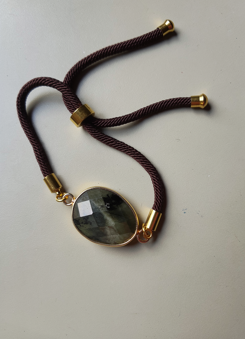 Bracelet cordon Labradorite