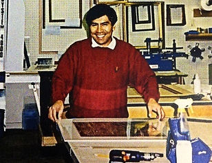 Dedicated custom picture framer Alberto Poblano has over 20 years experience. 