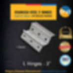 SS L Hinges | Brand Name TNI | manufacturer from Rajkot-Gujarat-India