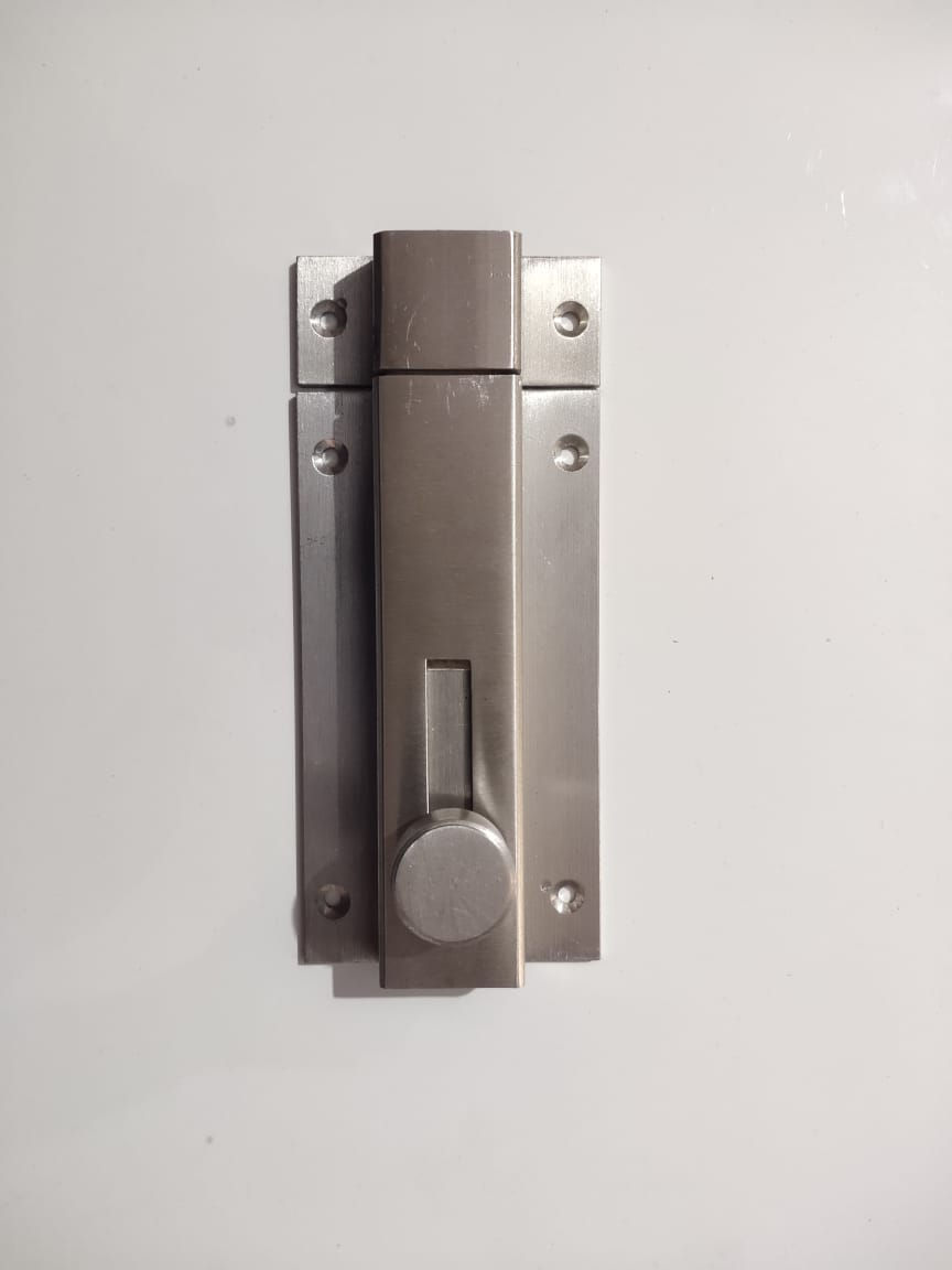 Thumbnail: Upper side view Bathroom Door Latch Suare Type 4 inchs long for bulk purchase