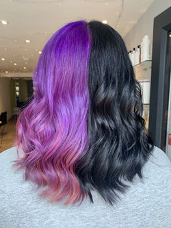 Purple and black hair by Marta
