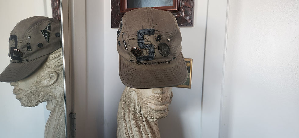 Thumbnail: Upcycled 5-Panel Cap\Mixed Media 1