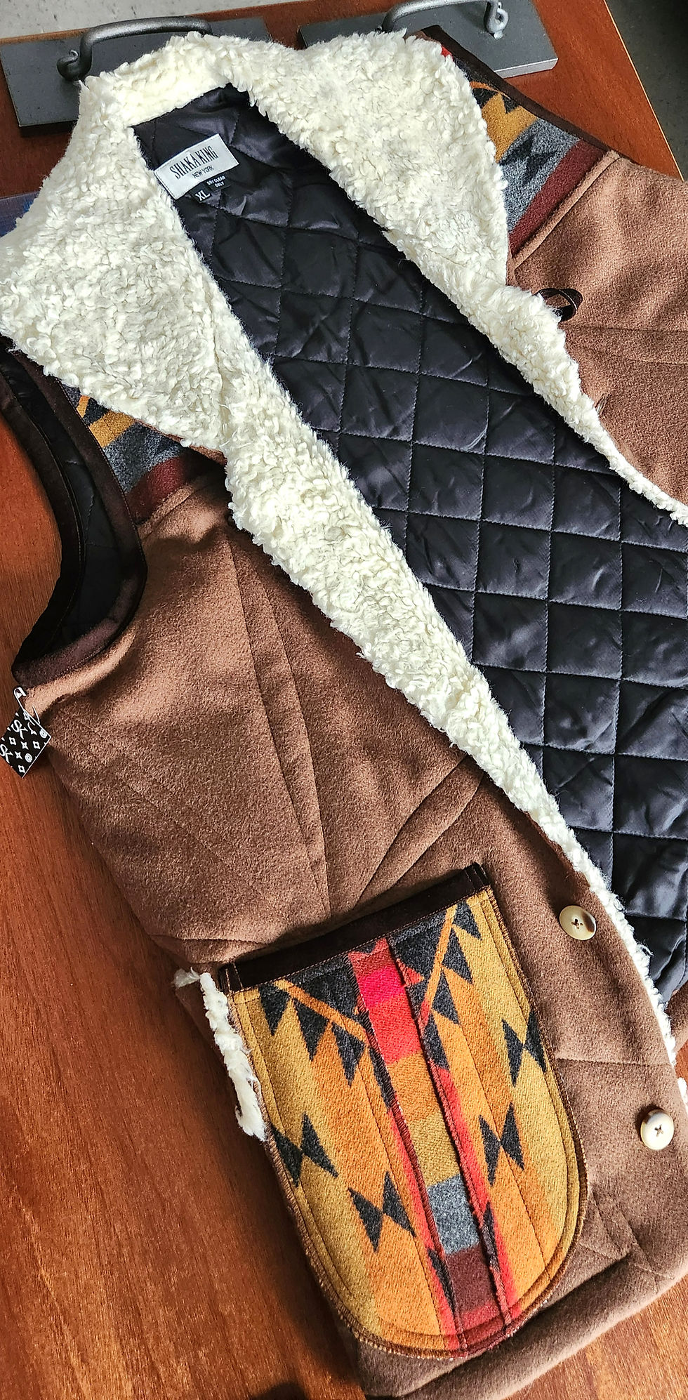 Thumbnail: Shawl Collar Puff Vest