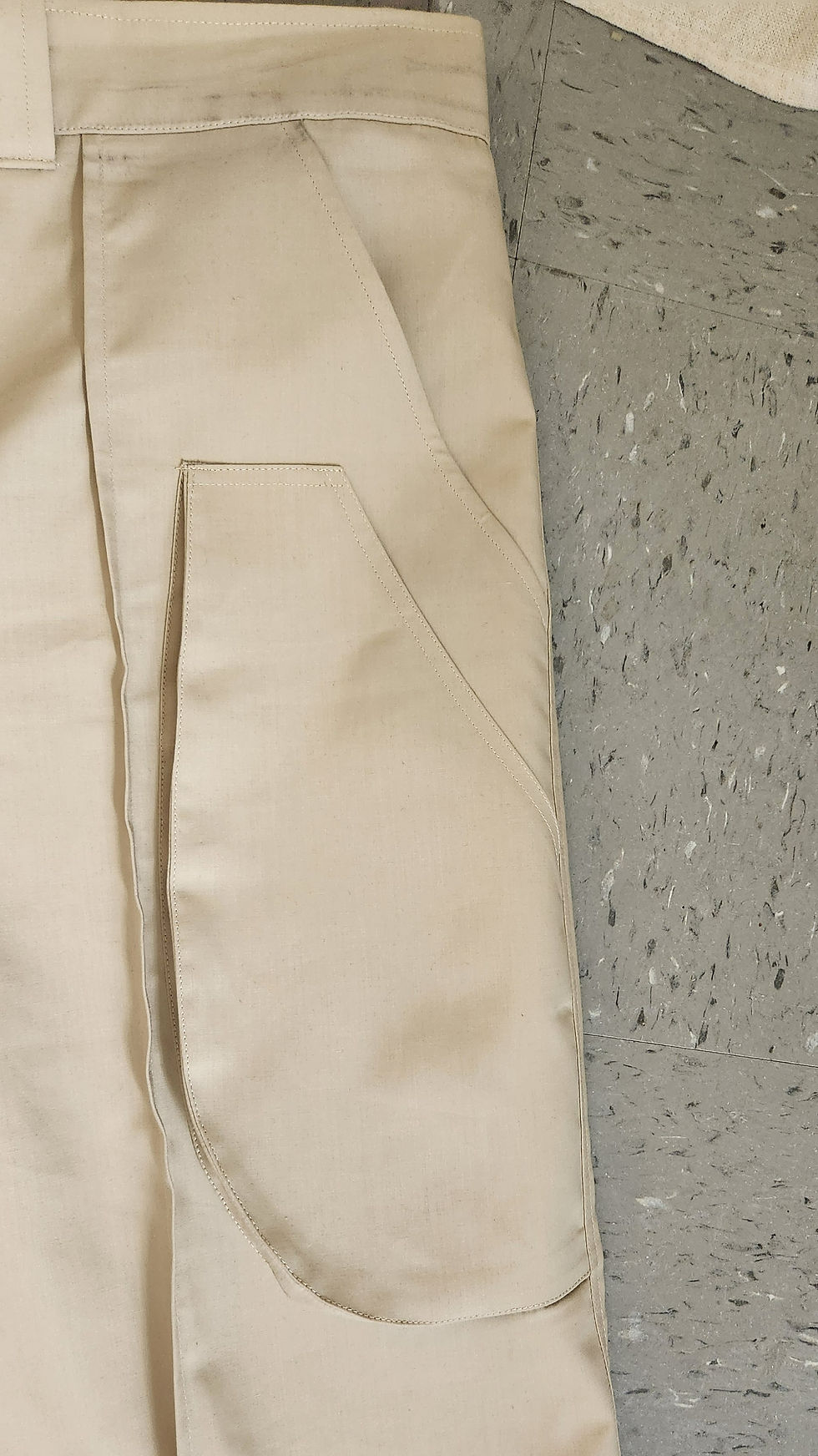 Thumbnail: Wide-Leg Pant w/slanted bag pockets