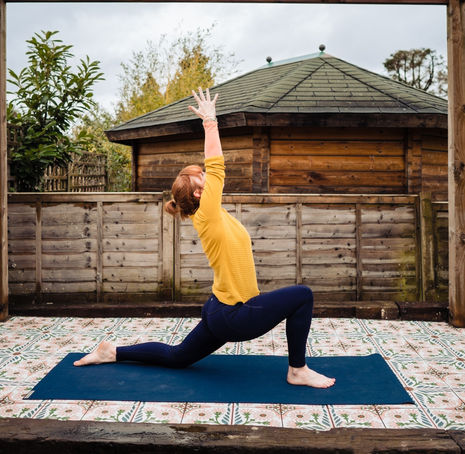 Woman in low crescent lunge