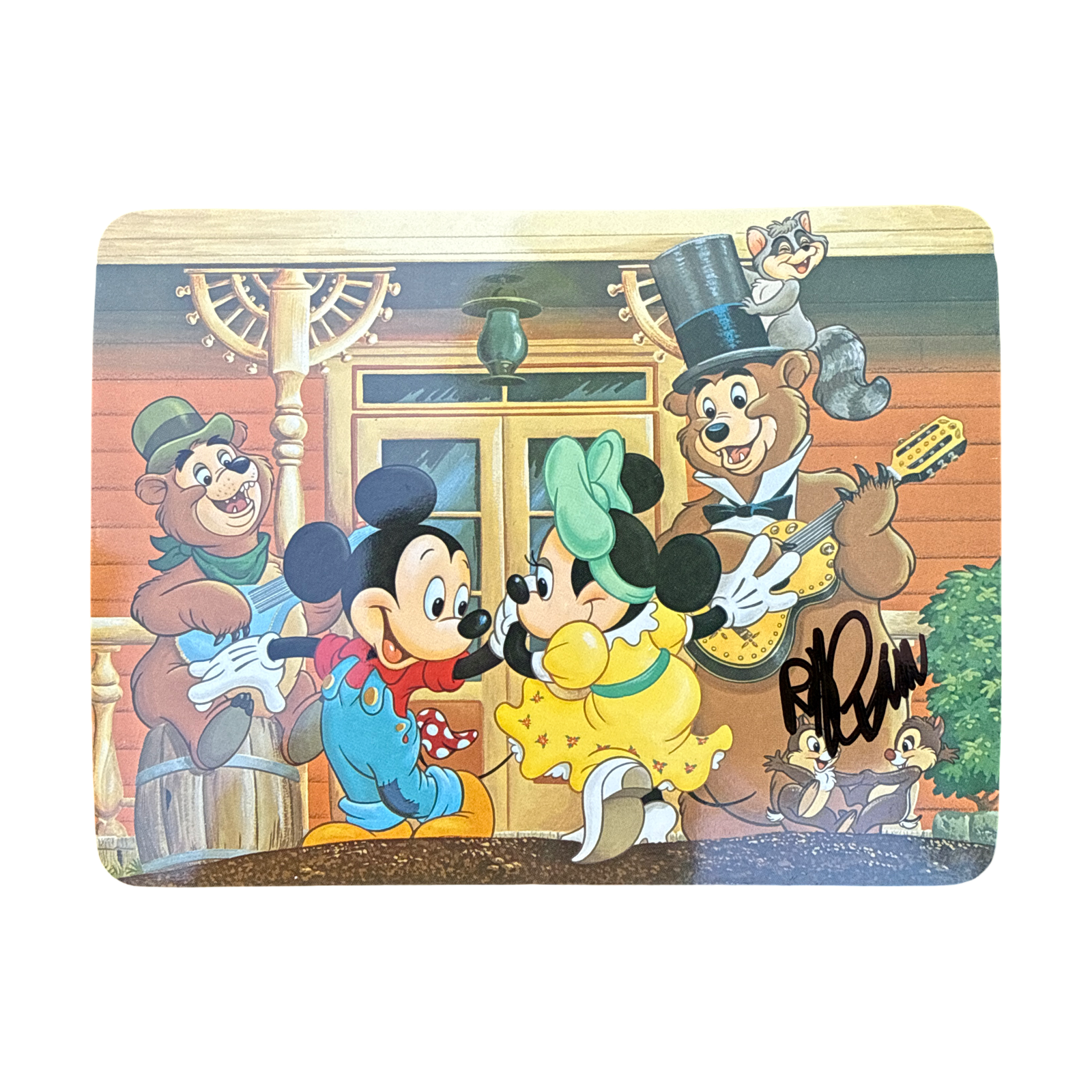 Disneyland Animation Postcard; Swing Your Partner
