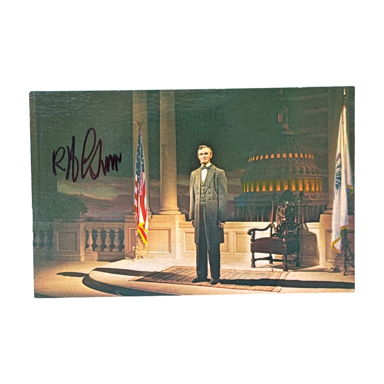 Disneyland Postcard; Great Moments with Mr Lincoln