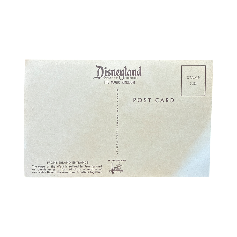 Thumbnail: Disneyland Postcard; Frontierland Entrance