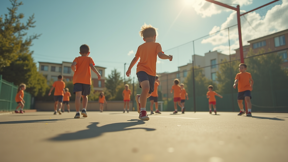 Plano cercano de equipo deportivo adaptado para niños