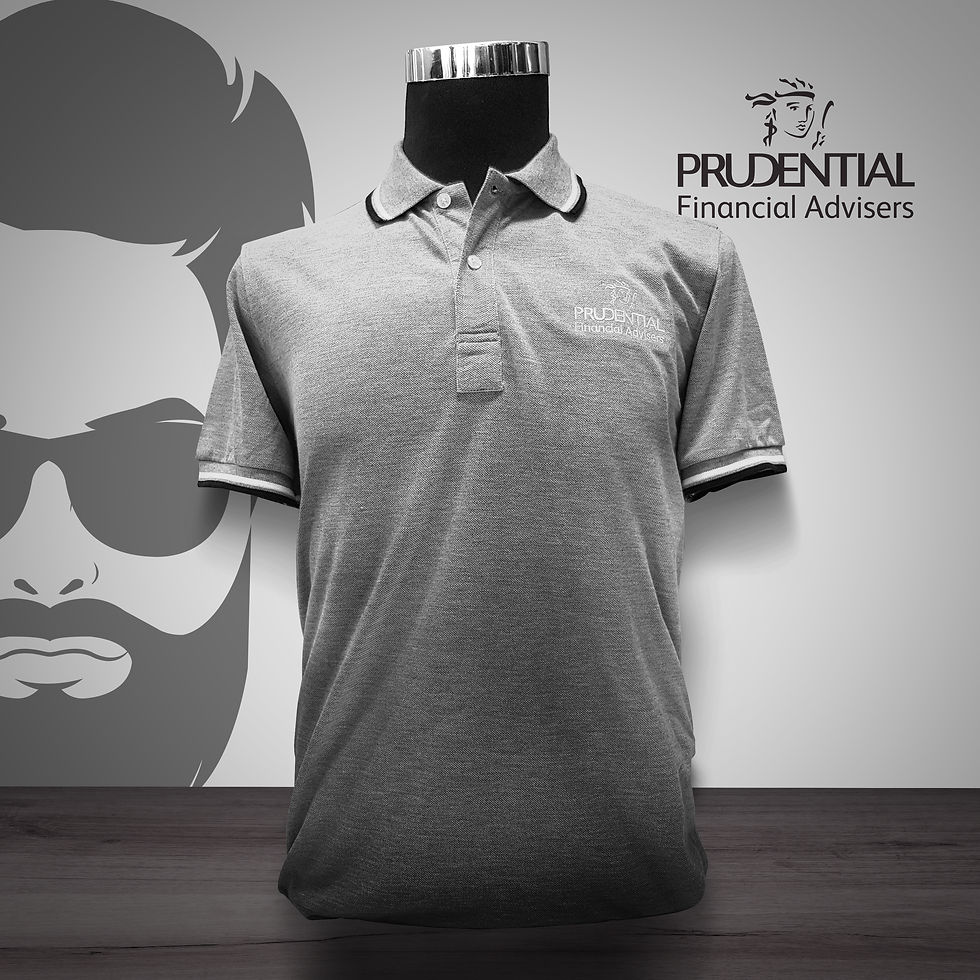 Thumbnail: Prudential Financial Advisers Polo-Tee (Black/Grey)