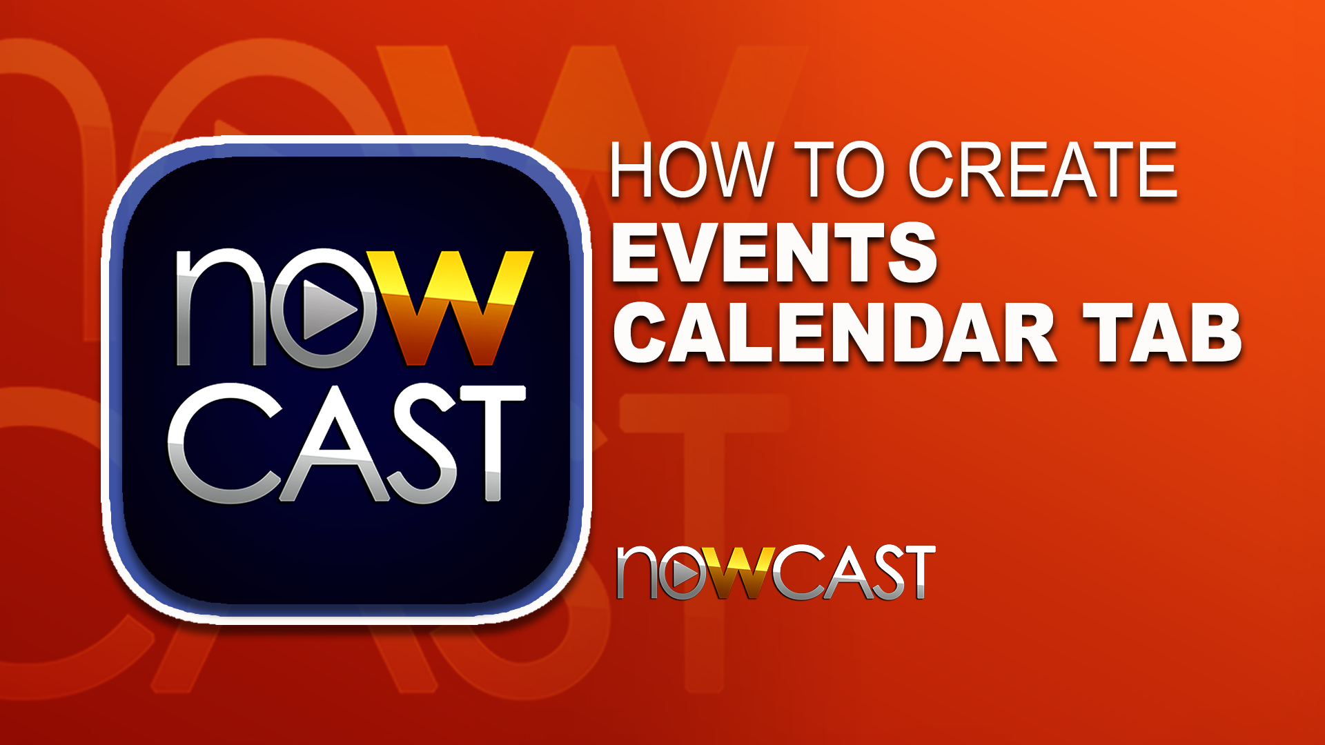 How To Create Calender Tab NOWCAST