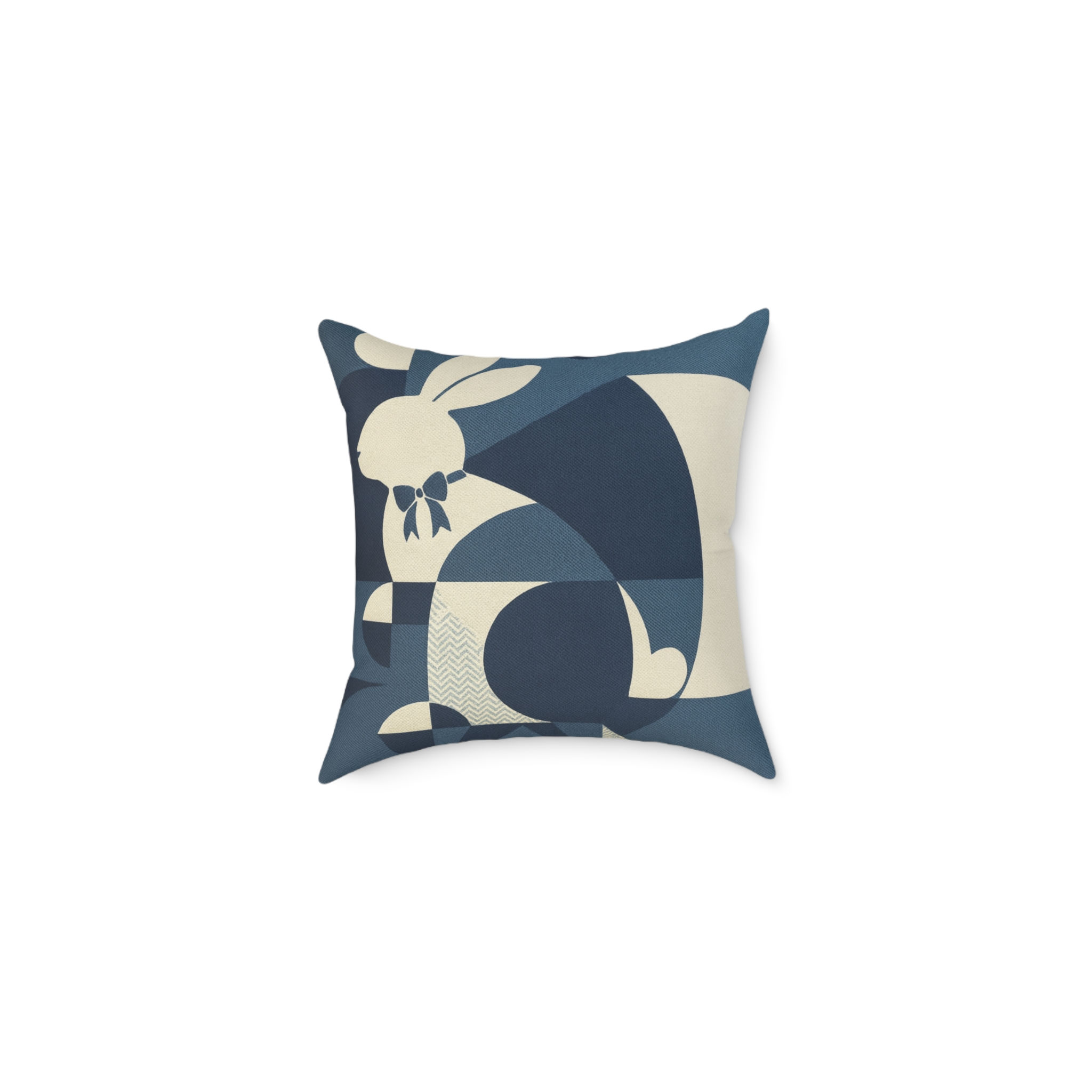 Rich Rabbit & Co. “Blue Dynasty” Art Dec Square Pillow