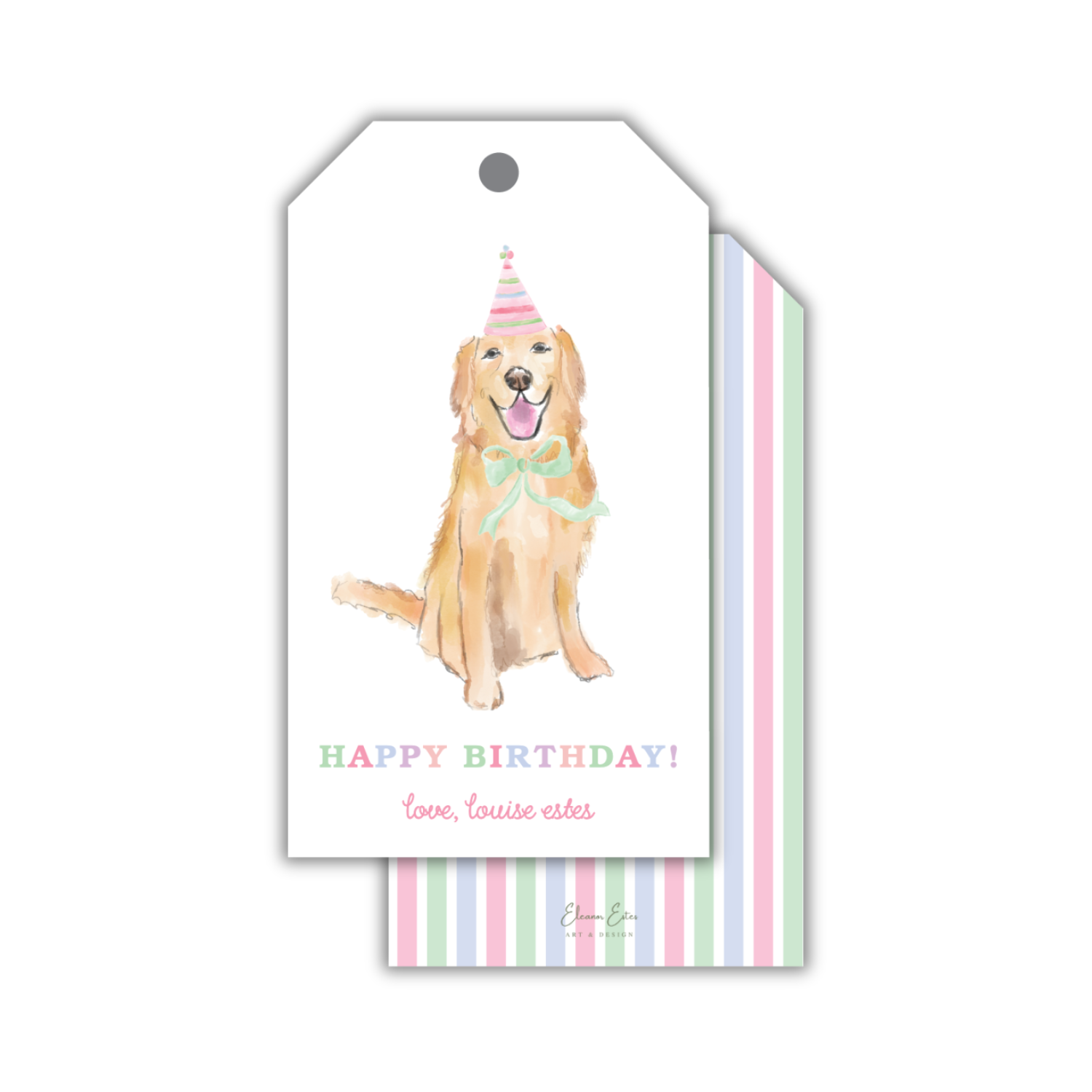 Party Dog Gift Tag Set