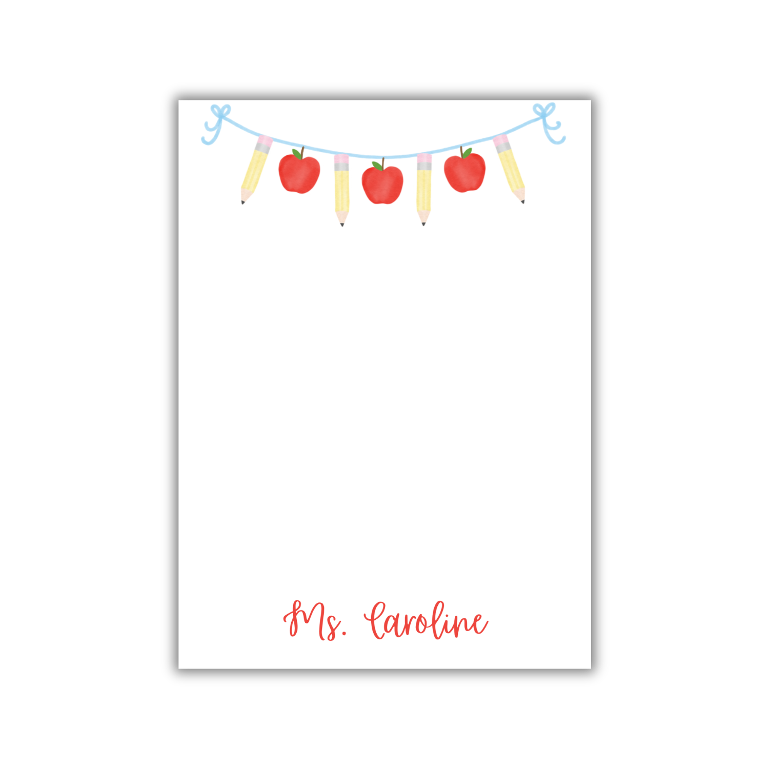 Apple Pencil Banner Notepad