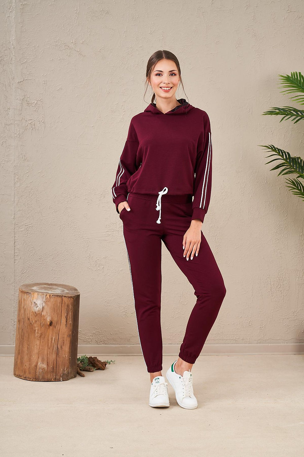 Thumbnail: Woman Ladies Top &Pant Set Sportswear (23574)