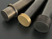 Honfleur, Chantilly & Large Chantilly Finials
From left to right:

Honfleur  – designed to fit 50mm, 38mm, 32mm diameter poles. Shown in Burnt Bronze.

Chantilly – designed to fit all pole diameters.

Large Chantilly – designed to fit 50mm, 38mm, 32mm diameter poles.