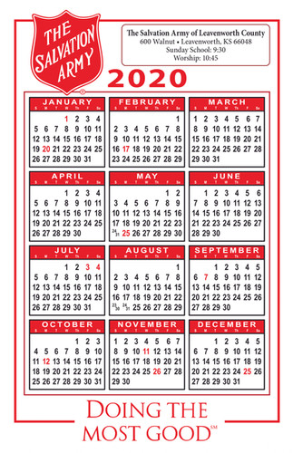 Salvation Army Wall Calendar Modern Marketing
