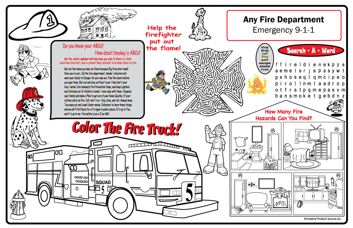 Fire Department Activity Sheet